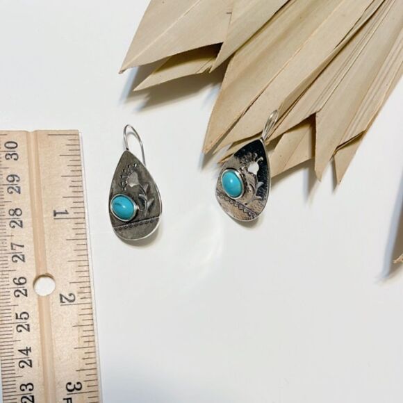 Boho flower earrings #517 - Picture 4 of 8